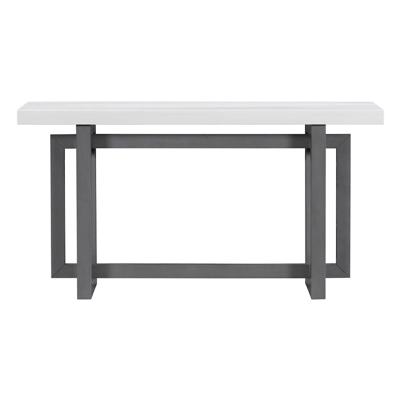 Console industrielle avec plateau en béton – Table extra longue pour entrée et couloir