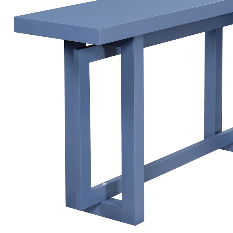 Console industrielle avec plateau en béton – Table extra longue pour entrée et couloir