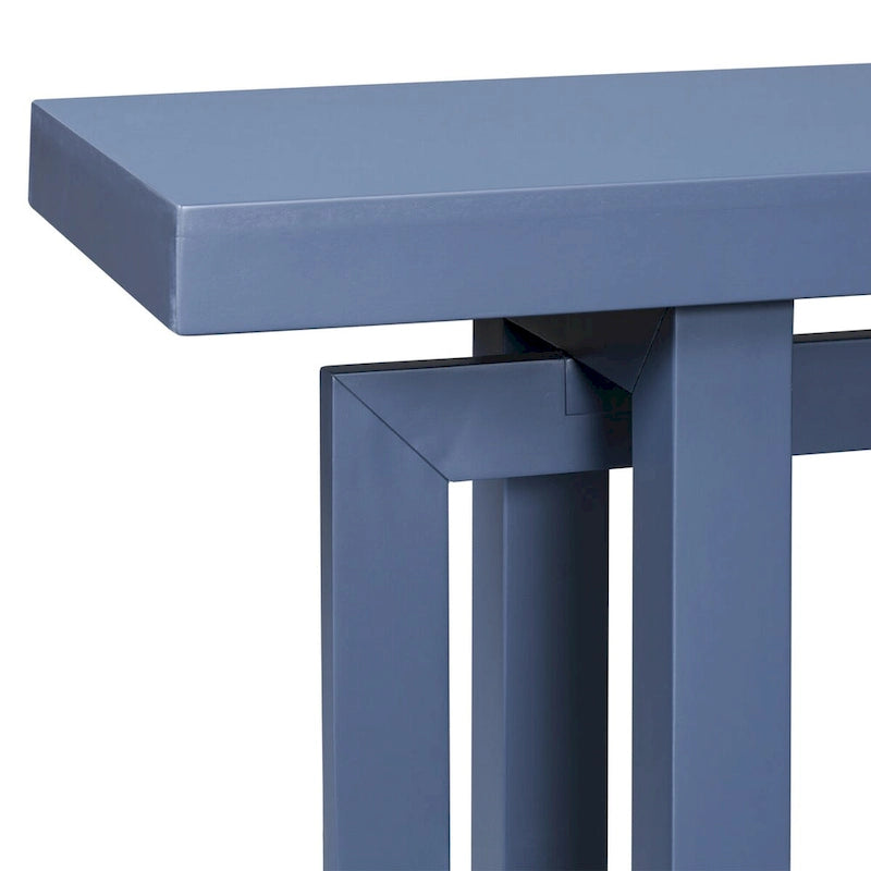 Console industrielle avec plateau en béton – Table extra longue pour entrée et couloir