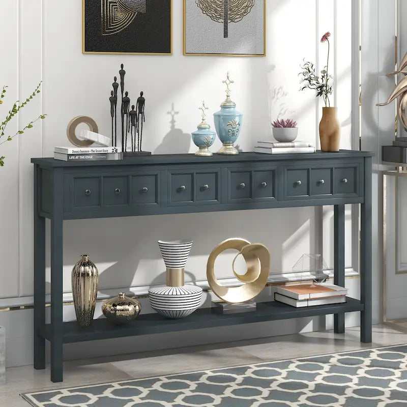 Console d'entrée rustique avec rangement