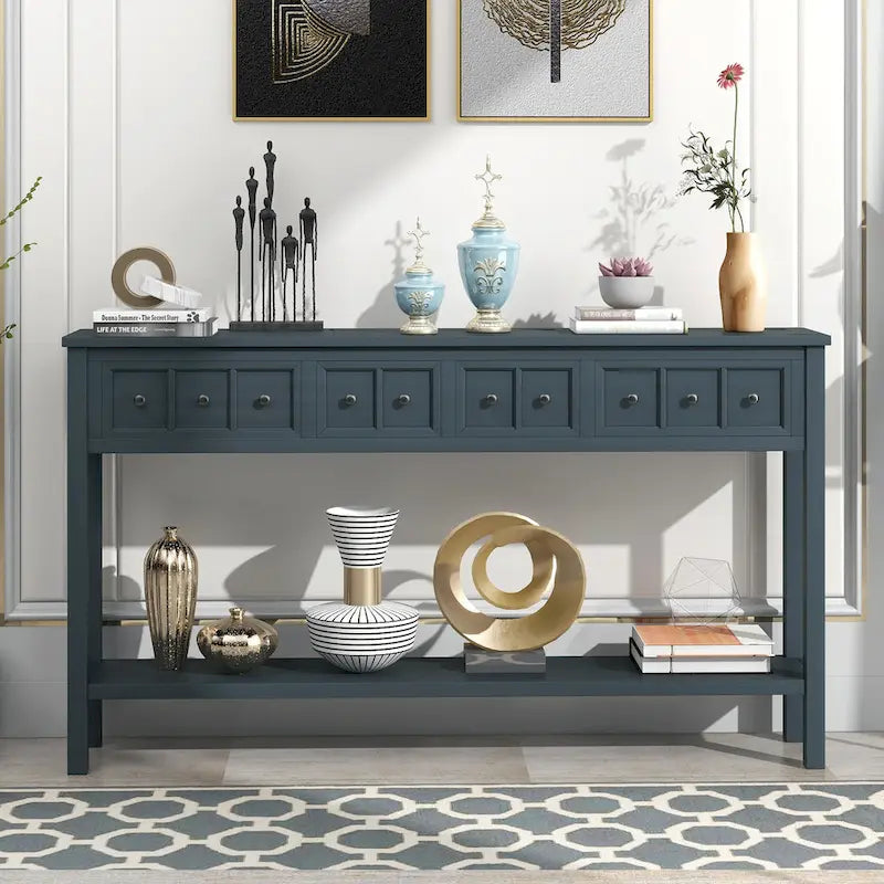 Console d'entrée rustique avec rangement