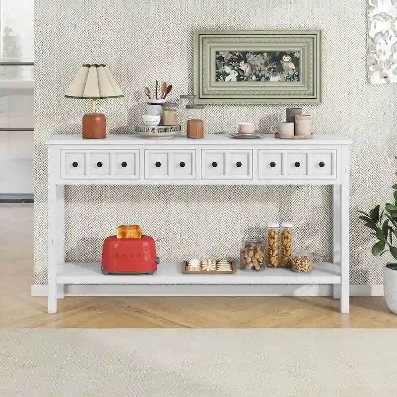 Console d'entrée rustique avec rangement