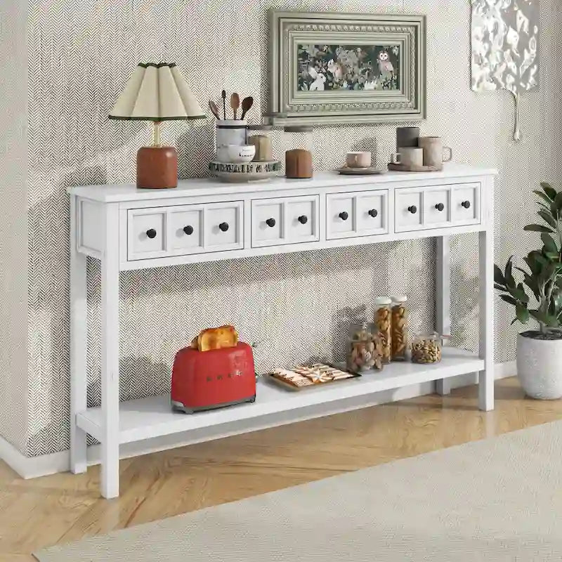 Console d'entrée rustique avec rangement