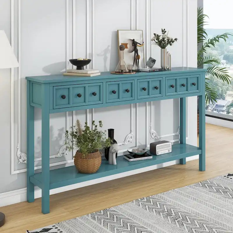 Console d'entrée rustique avec rangement