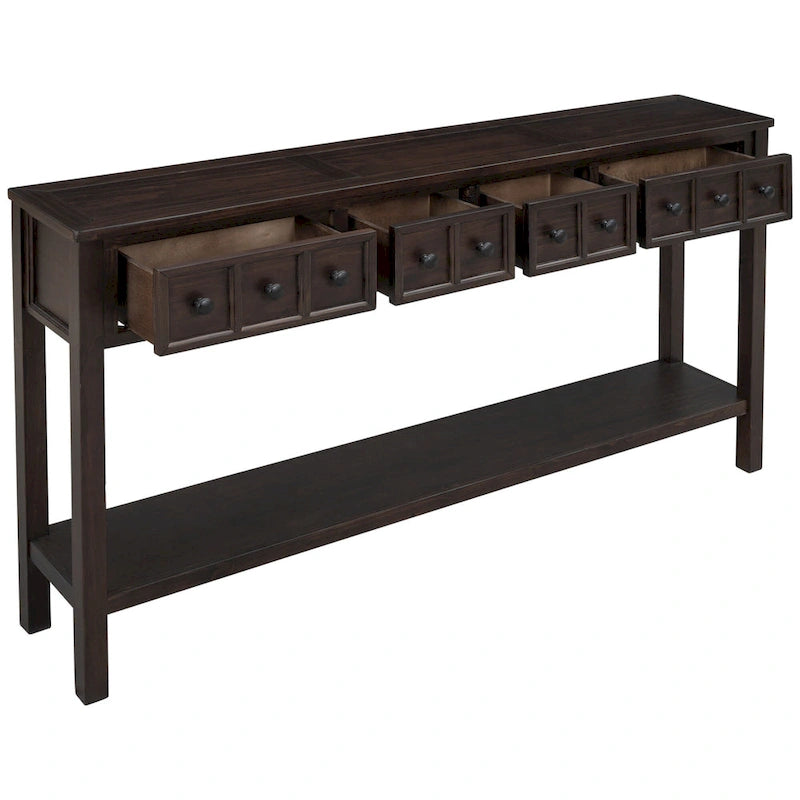 Console d'entrée rustique avec rangement