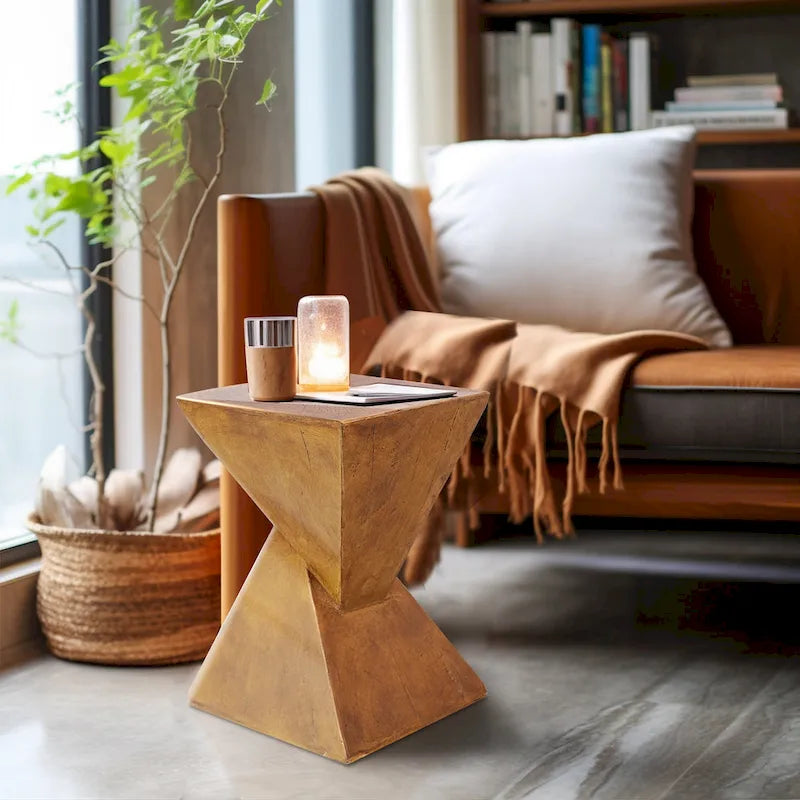 Table d'appoint moderne en béton léger