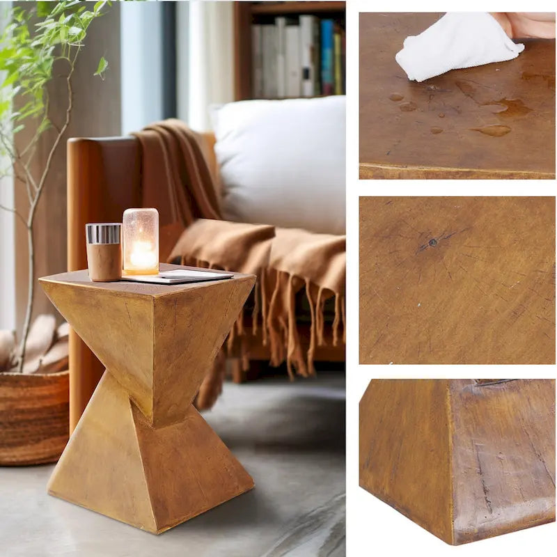 Table d'appoint moderne en béton léger